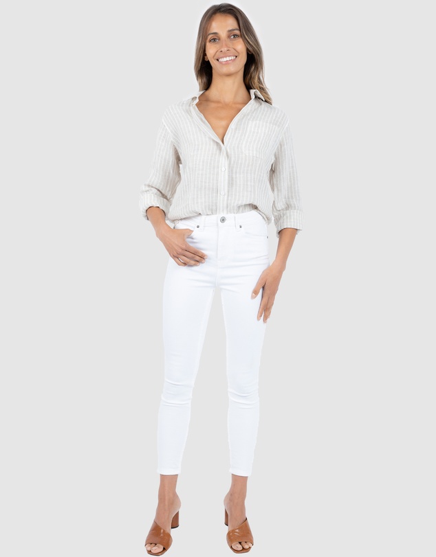 CAMIXA - Rina Striped Linen Shirt
