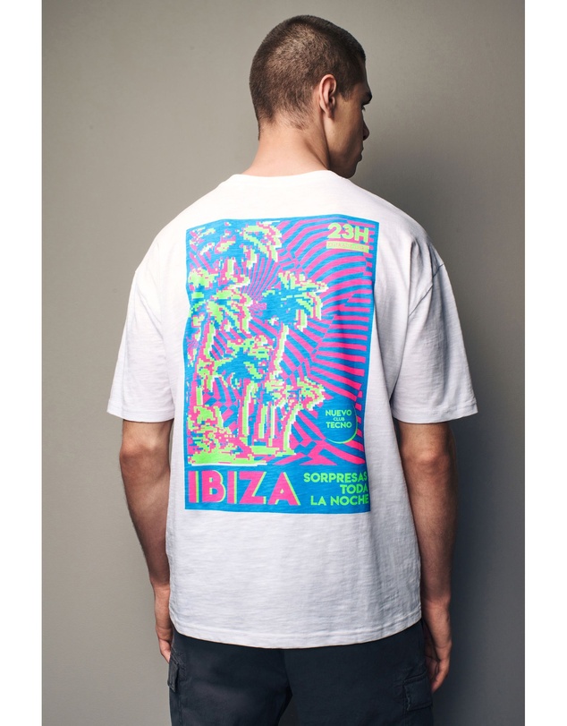 NEXT - Back Print Beach Graphic T-Shirt