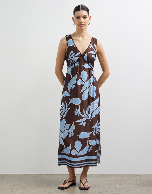 Minima Esenciales - Rhodes V-Neck Midi Dress