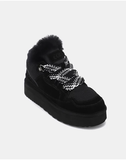 AusWooli Ugg Boots - Hamilton Sheepskin Wool Urban Chic Lace Sneakers
