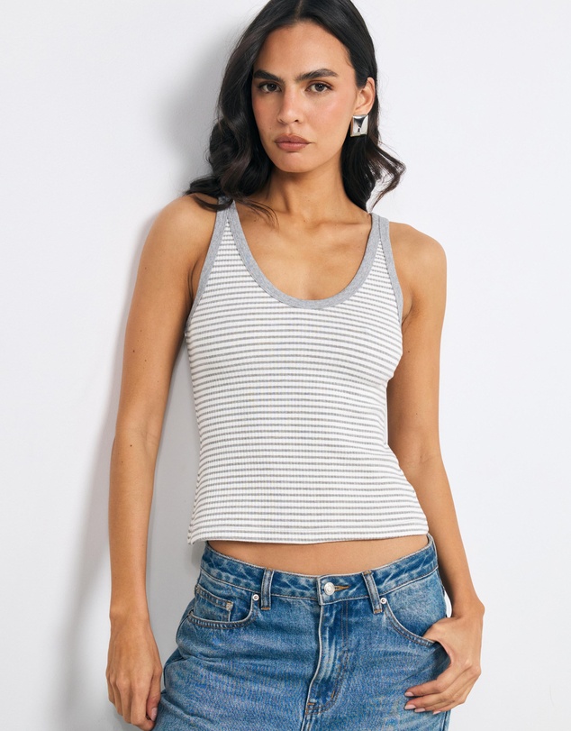 AERE - Cotton Stripe Tank