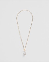 Country Road - Lila Freshwater Pearl Long Necklace