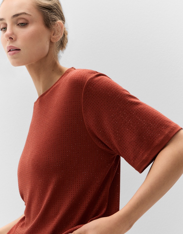 UNISON - Metallic Crew Tee