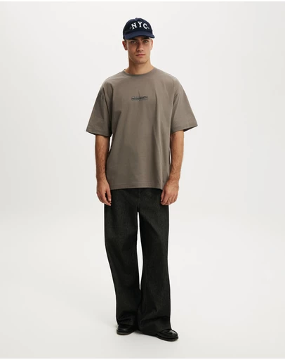 Cotton On - Box Fit Text T-Shirt