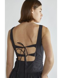 Glamorous - Tie back dropped waist midi dress