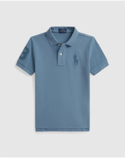Polo Ralph Lauren - Big Pony Cotton Mesh Polo Shirt - Kids