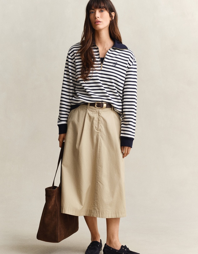 Gant - Striped Half-Zip Sweatshirt