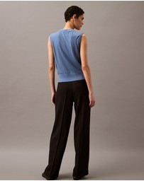Calvin Klein - Relaxed Crepe Pleated Pants