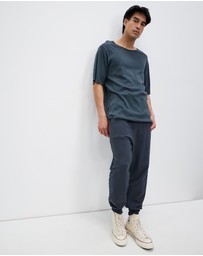 Surrounded By Ghosts - The Devilline Curved Hem Rib Knit T-Shirt