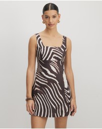 AERE - Nori Linen Mini Dress