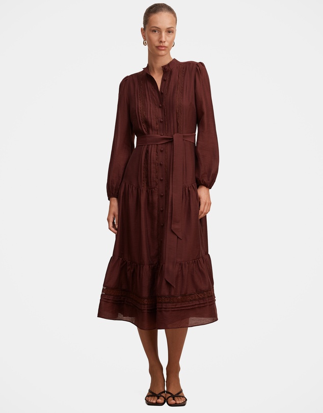 Forever New - Rachel Lace Trim Midi Dress