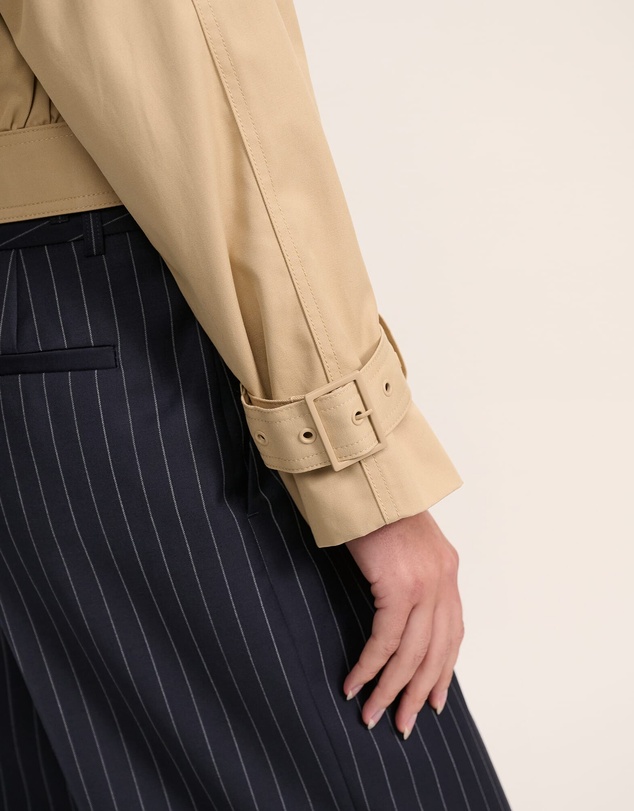 SABA - Lana Cropped Cotton Trench