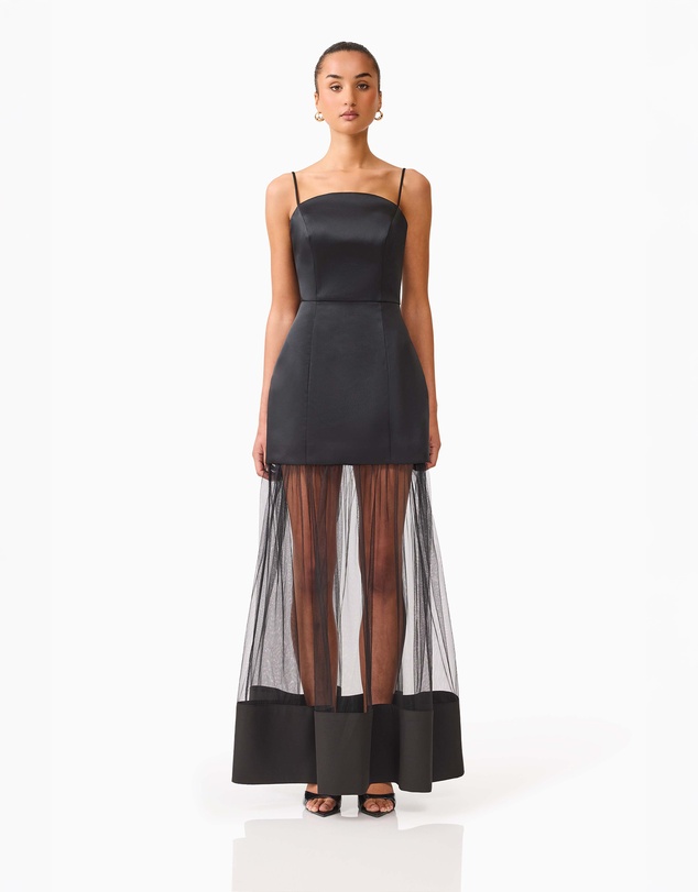 Elliatt - Marcella Strapless Gown in Black