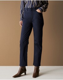 Trenery - Sateen Modern Straight Leg Jean in Night Sky