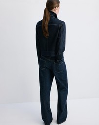 M.N.G - Fitted Denim Jacket With Pockets