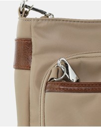 Pierre Cardin - Pierre Cardin Nylon Anti-Theft Cross Body Bag