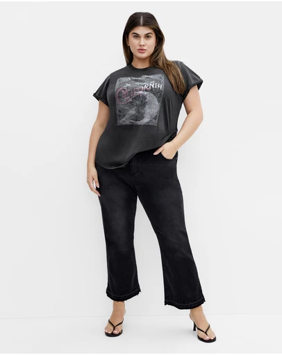 City Chic - Moonlight Cuff Tee