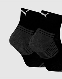 Puma - 2pk Cushioned Quarter Socks - Unisex