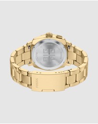 Fossil - Machine Gold Tone Analogue-Digital Watch