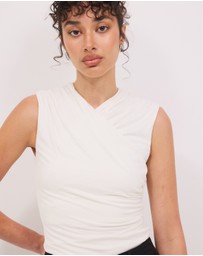 Calli - Lexi Wrap V-Neck Top