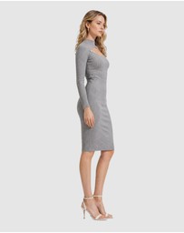 Honey and Beau - Beginnings Button Knit Dress