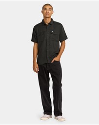 RVCA - Mens Vacancy Utility Short Sleeve Shirt