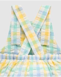 Purebaby - Check Overall -Kids-Babies