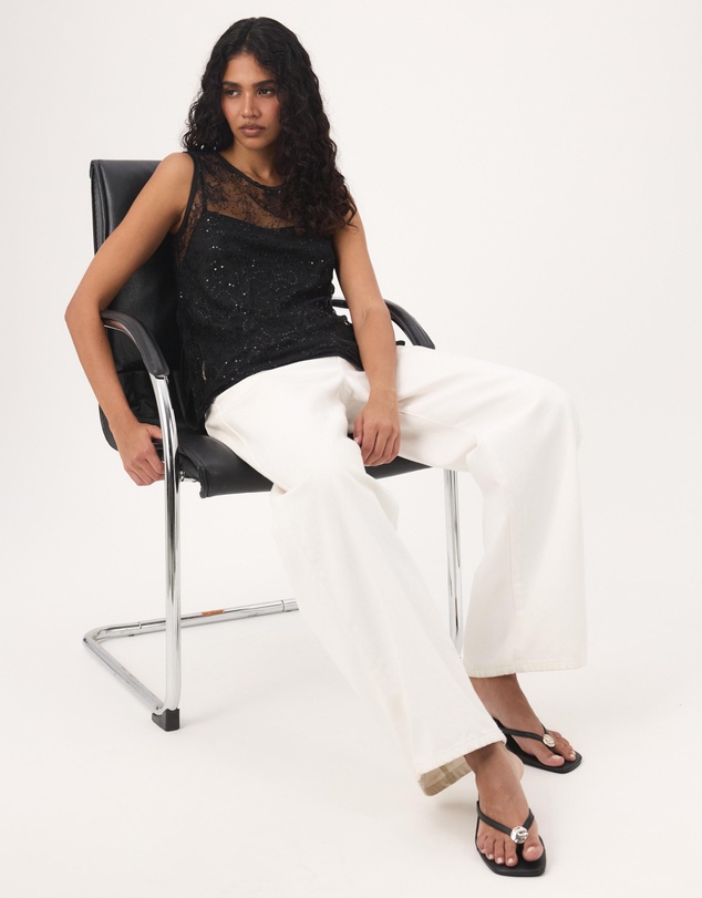 Atmos&Here - Dana Sequin Tunic Top With Removable Cami