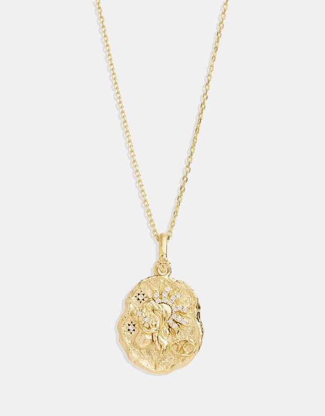 By Charlotte - She Is Cancer Zodiac Necklace
