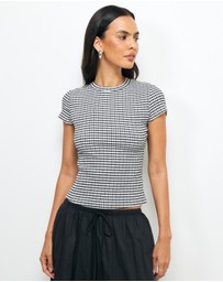 AERE - Aeliana Gingham Top