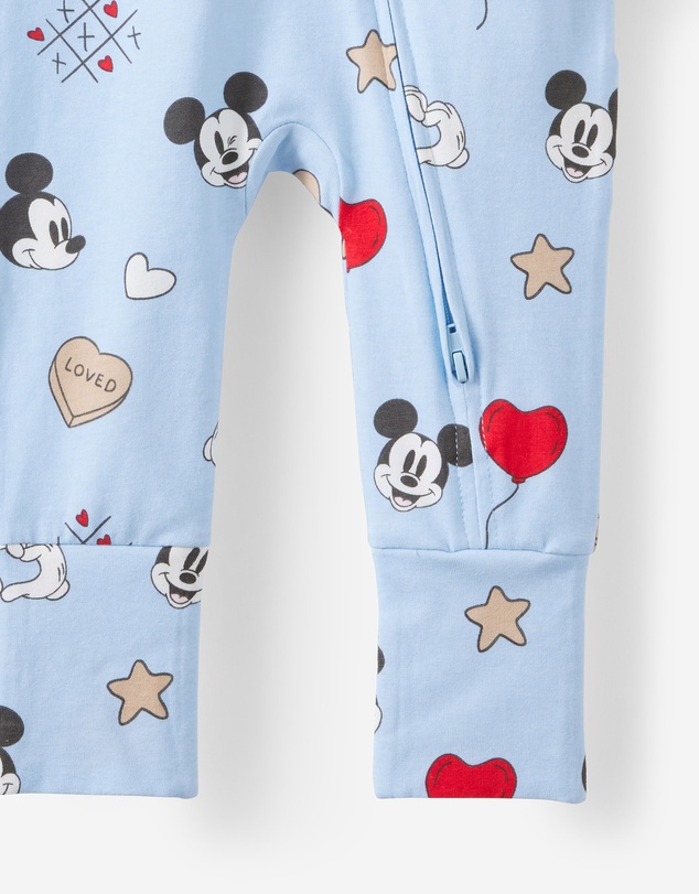 Cotton On Kids - Disney Mickey Mouse Long Sleeve Zip Romper