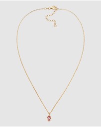 Elli Jewelry - Necklace Choker Crystal Oval 925 Sterling Silver Gold-Plated