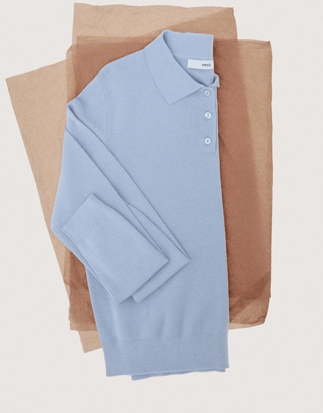 M.N.G - Polo Collar Wool Sweater