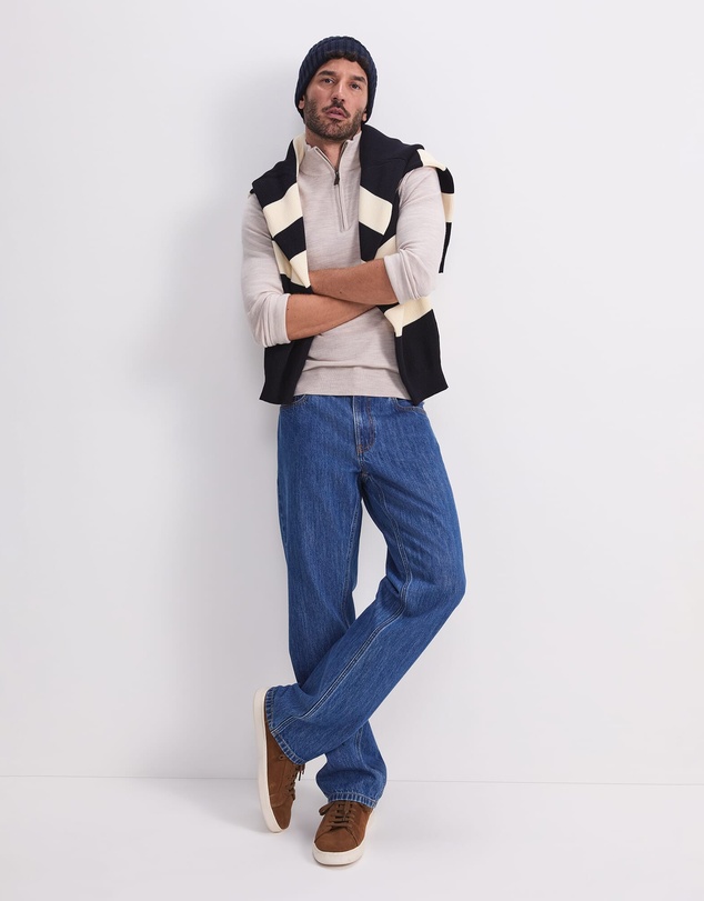 Sportscraft - Merino Quarter Zip Knit