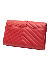 Pre-Loved by Azura Reborn - Pre-Loved Small Chevron Calfskin Monogram Envelope Bag