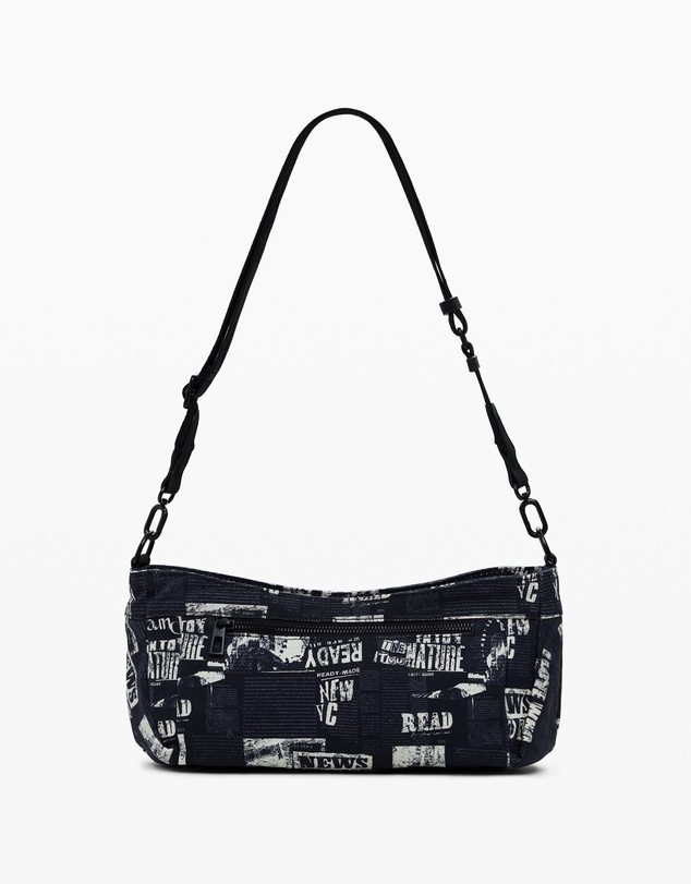 Desigual - Medium newspaper handbag
