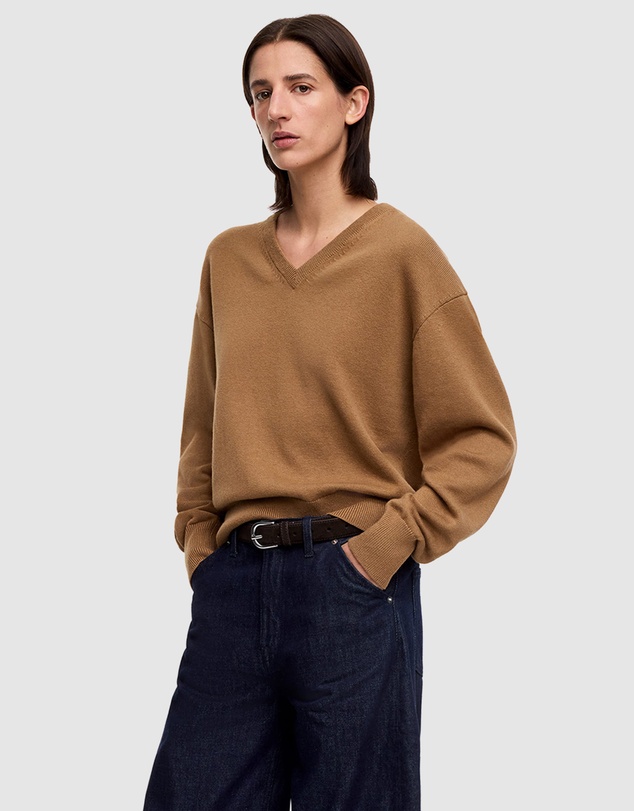 ARKET - Cotton-Wool V-Neck Jumper