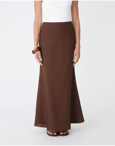 Forcast - Amelia Linen Blend Maxi Skirt