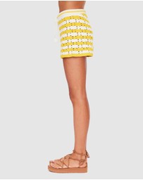 The Upside - Goldie Malik Crochet Shorts
