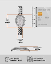 Emporio Armani - Silver Tone Analogue Watch