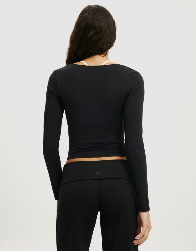 Cotton On Body Active - Ultra Soft Square Neck Long Sleeve Top