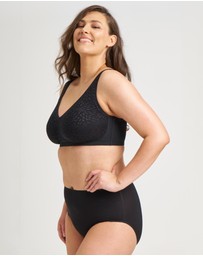 Ava & Audrey  - Ava & Audrey Millie Jacquard Mesh Wire-free Support Bra