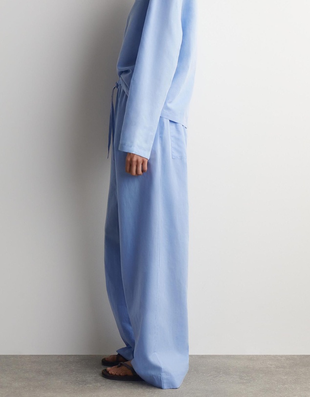 COS - Wide-Leg Linen Drawstring Trousers