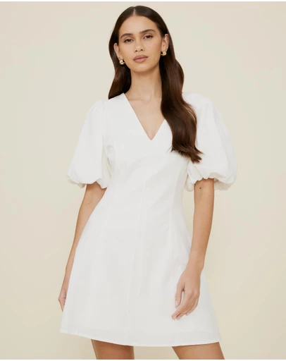 The Fated - Puff Sleeve Mini Dress