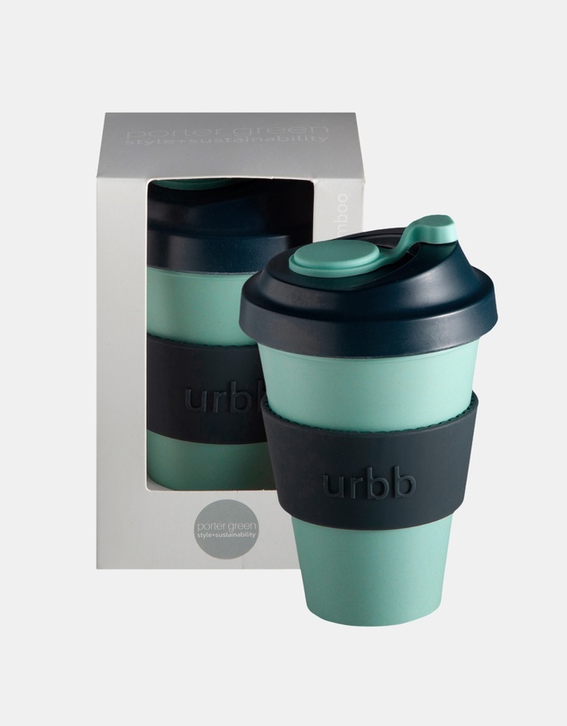 porter green - urbb | biodegradable bamboo coffee cup