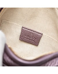 Pre-Loved by Azura Reborn - Pre-Loved Mini Metallic Pebbled Calfskin Soho Chain Crossbody