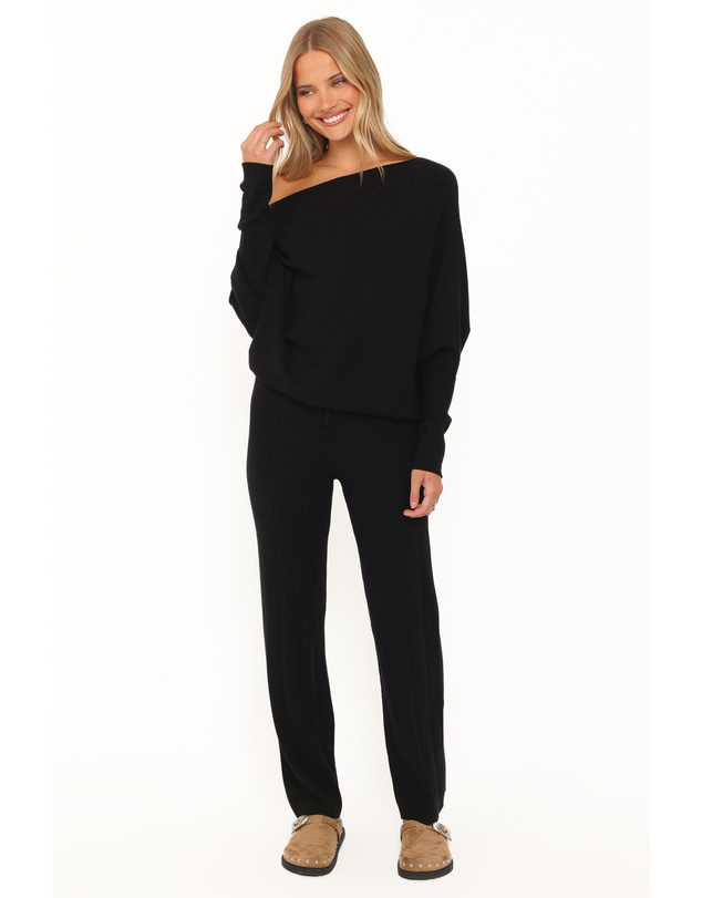 Petal & Pup - Sheena Dolman Sleeve Pant Set - Black