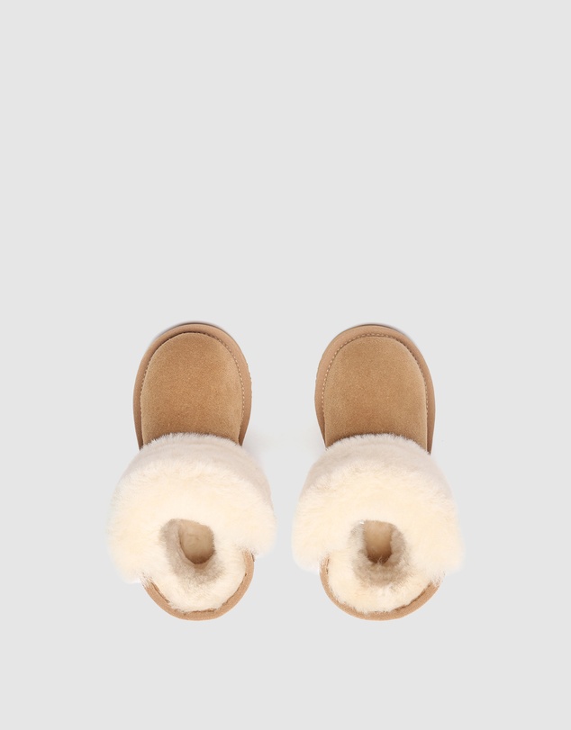 EVERAU - Australian Shepherd Ugg Bambi Kids Cow Suede Upper UGG Boots