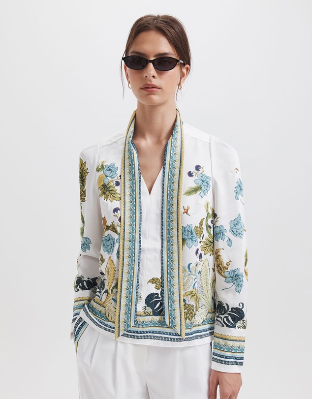 SABA - Liora Tie Neck Blouse