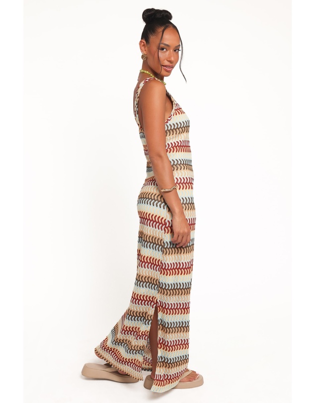 Petal & Pup - Sommer Midi Dress - Multi Stripe